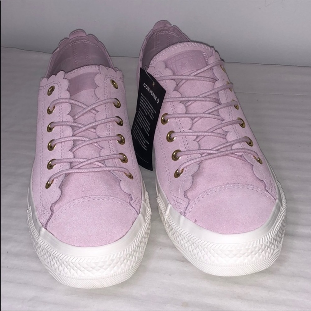 Sold💜New Converse CTAS OX Frilly Thrills Sneakers - Picture 4 of 5